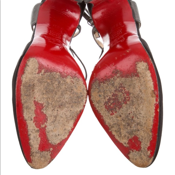 Christian Louboutin Round-Toe Slingbacks 38.5 - Picture 2 of 5